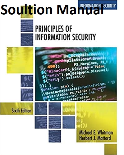 [Solution Manual] Principles of Information Security 6th Edition - Word